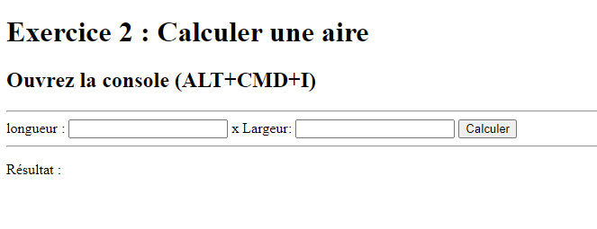 Calcul d'aire
